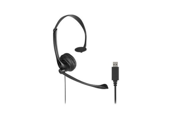 K80100WW - Classic USB-A Mono Headset with Mic and Volume Control
