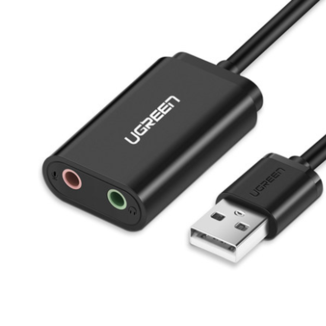 USB-A To 3.5mm External Stereo Sound Adaptor