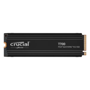 Crucial T700 1TB PCIe Gen5 NVMe M.2 SSD with Heatsink