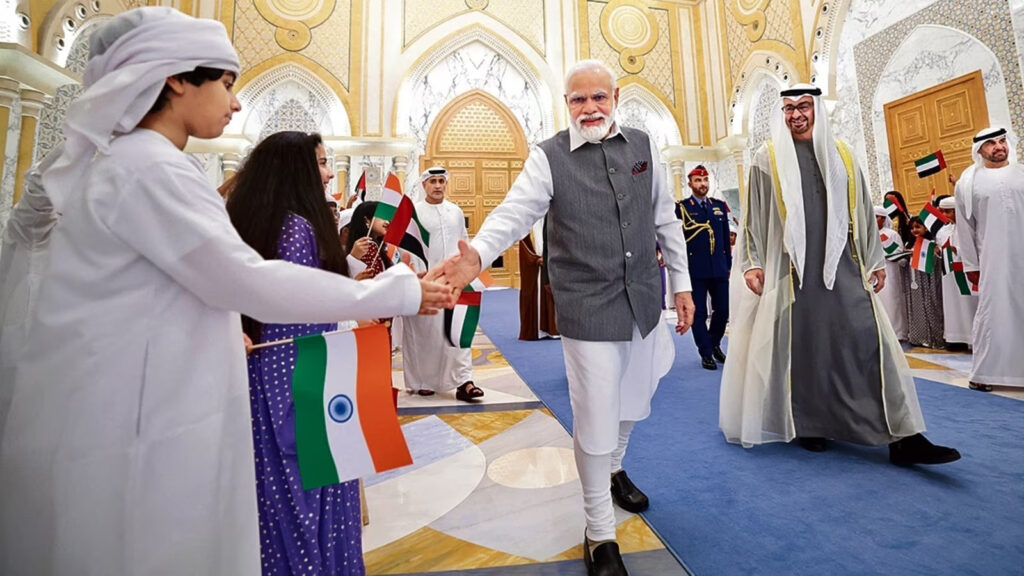 Prime Minister Narendra Modi And UAE President Mohammed bin Zayed Al Nahyan